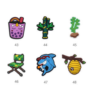 Wholesale 100 Color Series <b>PVC</b> & <b>Silicone</b> <b>Beads</b> Cute Animal Sports Soccer Shoe Charms Factory Decorative Promotional Gifts - Product Image 2