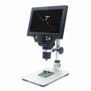 G1200连续放大1080P雕刻显微镜7英寸电子数字显微镜与液晶显示屏