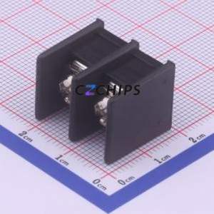 WJ45C-B-9.5-2P Barrier Terminal Block Through hole Component (THT),P=9.5mm Connector Two Sides 9.5mm 1x2P Straight Pin - Product Image 1