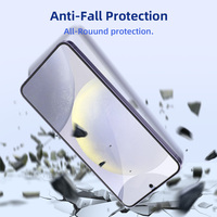 Protecteur d'écran en verre trempé de déverrouillage d'empreintes digitales sensibles résistant aux rayures pour Samsung S25/S25 Plus/S25 +/S25 Ultra-Clear