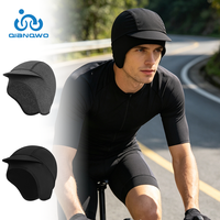 Gorra de Ciclismo de Seda Helada con Visera, Secado Rápido, Transpirable, Anti-Sudor, Forro Ligero para Casco, Protección UV, Gorra de Ciclismo Tipo Calavera
