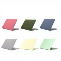 Étui pour ordinateur portable en cristal givré portable antichoc avec couverture complète des coins pour MacBook Air Pro 13 14 15 16 pouces