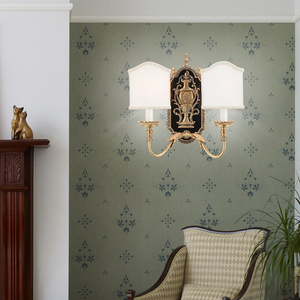 <span class=keywords><strong>Aplique</strong></span> Retro de latón negro montado en la <span class=keywords><strong>pared</strong></span> lámpara de decoración del hogar - Product Image 2
