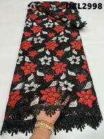Tissu en dentelle guipure doux et respectueux de la peau, couleur orange brûlé, prix de gros, pour robes de mariée des Philippines, tissu en filet