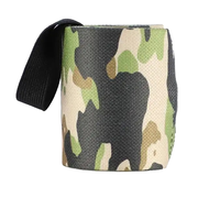 Sangle de soutien réglable en nylon MKAS avec trou pour le pouce et fermeture auto-agrippante pour la musculation, l'entraînement en salle de sport et le powerlifting (hommes et femmes)