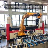 Centro de Fresado y Perforación CNC 4+2 de la Marca Tainchen para Ventanas y Puertas de PVC y Aluminio, Rotación en Cualquier Ángulo de -90 a 90 Grados, Servicio OEM