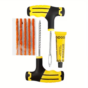 Kit de Reparación de Neumáticos sin Cámara Helloleiboo, Pequeño, Bicolor, de 8 Piezas, Amarillo, Diseñado para Reparar <span class=keywords><strong>Pinchazos</strong></span>, Universal para Vehículos - Product Image 6