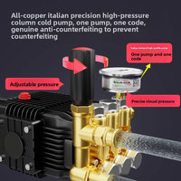 Nouvelle Pompe à Haute Pression Portable à Essence sur Roues pour Nettoyage et Entretien de Véhicules Commerciaux Équipement Durable