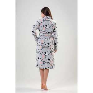 ชุดคลุมแขนยาวสำหรับผู้หญิง พร้อมปกคลุมไหล่ ผ้าฟลีซระบายอากาศ สำหรับใช้ในบ้าน สปา ฤดูหนาว - รับสกรีนโลโก้ตามสั่ง ผลิตแบบ ODM - Product Image 1