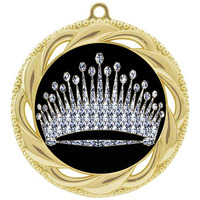 Médaille de couronne en relief sur mesure de fabricant Noble avec médaille de Budge de couronne d'artisanat de souvenir d'insertion personnalisée
