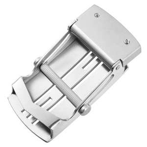 Hebilla de Cinturón de Acero Inoxidable Ajustable con Logotipo Personalizado de Fábrica Ly36-61549, Hebilla de Cinturón Desmontable Duradera para Hombre - Product Image 5