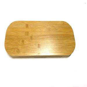 Plateau à fromage en bambou Zingsun 33x19x3,5 cm ovale, plateau de service pour la maison et la cuisine, pour fromage, pain, fruits, desserts - Product Image 1