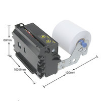 Imprimante thermique de tickets Cashino KP-628E 58 mm pour kiosque, avec coupe automatique, USB, RS232, imprimante intégrée pour machine de distribution de numéros de file d'attente