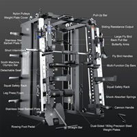 CZ Nouvelle Génération Iron Smith Machine Ensemble Combiné Multifonctionnel pour la Maison avec Pile de Poids de 90 kg, pour Squat, Bench Press et Gantry Style Bird