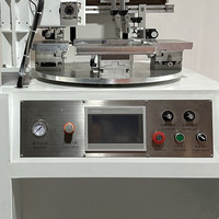 Nueva Impresora de Pantalla Automática Meichao de 4 Estaciones con Carrusel, 300x500mm, para Impresión de Etiquetas de Pulseras de Silicona, Secador UV de Alta Velocidad