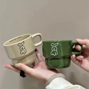 แก้วกาแฟเซรามิคลายการ์ตูนสุนัข รุ่น New Idea Products 2023 พร้อมฝาปิดและกล่องของขวัญ - Product Image 2