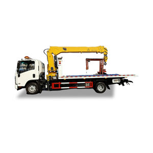 ISUZU 4*2 multipropósito Wrecker Crane Truck Platform Flat Bed Truck 8T Car Carrier Road Recovery Tow Truck - Product Image 6