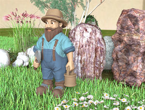 Statues de gnome de travailleur en résine personnalisables pour décorations de jardin figurines de gnome en résine avec pelle - Product Image 6