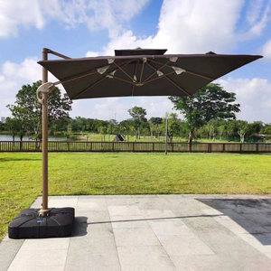 Fabrika fiyat büyük dikdörtgen veranda şemsiye açık bahçe konsol roma şemsiye yüksek kaliteli taban dahil - Product Image 3