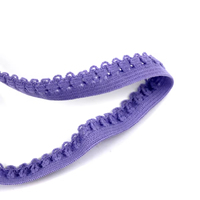 Personnalisé Multicolore 1 cm Nylon Spandex Doux Dentelle Bande Élastique Dents Bord Picot Élastique Dentelle Garniture