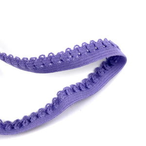 Tùy chỉnh nhiều màu 1 cm Nylon Spandex mềm ren đàn hồi ban nhạc răng cạnh <span class=keywords><strong>Picot</strong></span> đàn hồi ren TRIM - Product Image 3