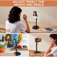 Support de téléphone universel réglable en alliage d'aluminium pour tablette et mobile, rotatif à 360°, support de table