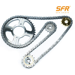 Kit <span class=keywords><strong>de</strong></span> pièces détachées pour moto SFR GN125 428/428h/520/525/530, chaîne <span class=keywords><strong>de</strong></span> transmission avec chaîne et pignon neufs - Product Image 2