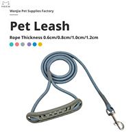 Laisse pour chien en nylon de qualité d'escalade, corde durable, poignée en caoutchouc confortable, laisse de promenade robuste pour chien, entraînement extérieur, 3m, solide