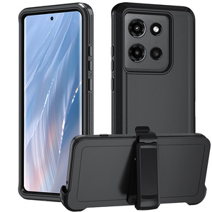 Vỏ robot 3 trong 1 cho Moto Edge 5g 2025 màu trơn, chống sốc nặng - Product Image 1