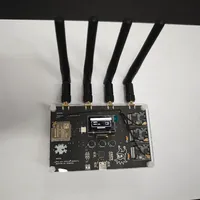 Kit Penguji Keamanan Nirkabel RF CLOWN V2.0 ESP32 3 NRF24L01 BLE untuk Alat Analisa WiFi, Dilengkapi Layar OLED