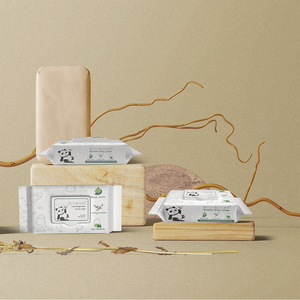 Lingettes biodégradables jetables écologiques de corps de bambou d'eco BOOM bébé de coutume - Product Image 2