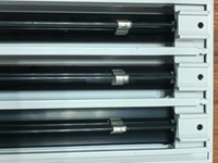 Grilles d'aération à double fente avec cadre blanc, à débit d'air réglable, pièces de système CVC premium pour villa et salon