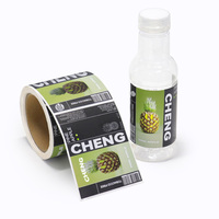 Bouteilles Plastiques Vides Personnalisées avec Étiquettes, Impression BOPP, Logo, 12oz, 32oz, pour Boissons, Jus de Mangue