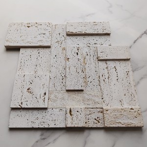 <span class=keywords><strong>Mosaico</strong></span> <span class=keywords><strong>in</strong></span> <span class=keywords><strong>pietra</strong></span> <span class=keywords><strong>naturale</strong></span> con <span class=keywords><strong>mosaico</strong></span> quadrato <span class=keywords><strong>in</strong></span> marmo travertino Beige 3D per mattonelle Backsplash - Product Image 2