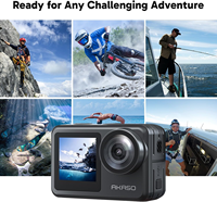 AKASO Brave 7 LE 4K60 Ultra HD 20MP Caméra d'action 131ft Sous-marine Zoom 2.0 Écran tactile WiFi Télécommande Casque Accessoires