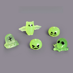 KI Zhuojing Micro-paesaggio Luminoso Halloween Fantasma Carino <span class=keywords><strong>Diavolo</strong></span> Zucca Decorazione Accessori Fai da Te Piccolo Ornamento in Resina - Product Image 2