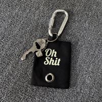 Article populaire : Distributeur de sacs à déjections canines multifonction en alliage, porte-clés et ornement à suspendre à la ceinture pour l'extérieur