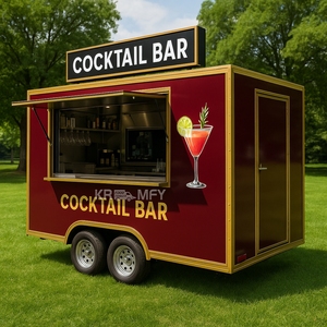 Remorque mobile réfrigérée en fibre de verre pour boissons, accessoires de voyage, camion de restauration, chariot à glaces, chariot à bonbons, pour extérieur - Product Image 2