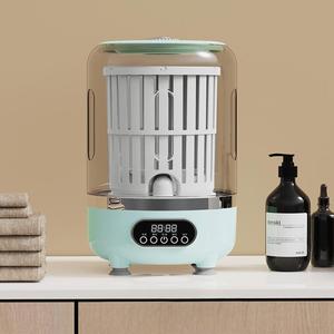 Mini machine à laver portable sans fil <span class=keywords><strong>avec</strong></span> fonctions de lavage et d'essorage, panier de vidange gratuit - Product Image 2