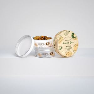 Latas Redondas de Metal de 150ml, 200ml, 250ml, Envases de Aluminio Vacíos con Tapa de Rosca para Alimentos, Pasteles y Postres - Product Image 2