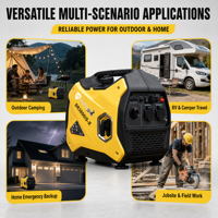 Generator Inverter Bensin Senyap CE 3500W Maksimum 3KW Daya Terukur 65DB Starter Rekoil 120V 230V Cadangan Daya Darurat Rumah