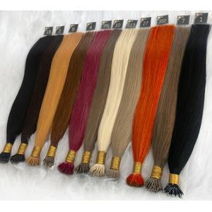 100 hebras Nano anillos Micro enlaces extensiones de cabello humano Rubio Natural Micro Bead Loop Pre Bonded Remy cabello liso europeo - Product Image 5