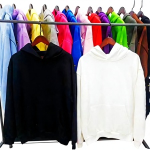 Sweat-shirt à capuche unisexe surdimensionné en coton épais doublé de polaire respirant imprimé, écologique, confortable et élégant pour l'hiver - Product Image 2