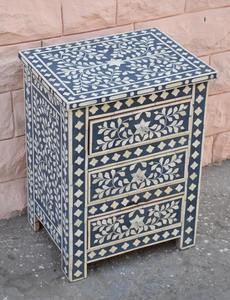 Mueble de Almacenamiento con Cajones y Incrustaciones de Hueso Tradicionales de Calidad de Exportación, Muebles Hechos a Mano con Diseño de Incrustaciones Detalladas en Cantidad a Granel - Product Image 6