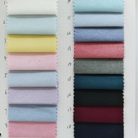 Tissu Textile Personnalisé en Coton et Polyester Oxford Respirant à Rayures Teintes en Fil pour Chemises Femme