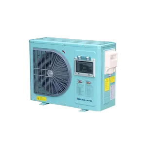 Household portable pool heating cooling 2.7-14.5kW swimming pool spa heater cooler heat pump with LED Digital display