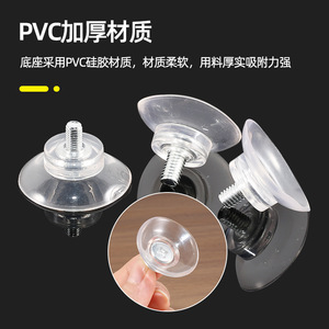 Pvc Thickened Material Suction Cup With Screw <b>Adjustable</b> Feet For Cat <b>Bed</b> And Climbing Frame Transparent Environmentally - Product Image 1