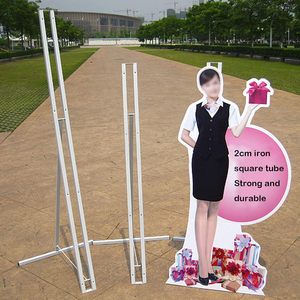 Con người <span class=keywords><strong>Standee</strong></span> KT Bảng hiển thị đứng kim loại cầm tay <span class=keywords><strong>Standee</strong></span> với artboard bọt Hội Đồng Quản trị trở lại hỗ trợ cho cắt ra hiển thị bức tranh - Product Image 6