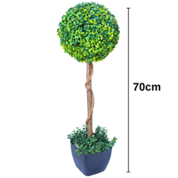 Haute qualité maison jardin décor buis boule topiaire arbre à feuilles persistantes plantes artificielles herbe boule arbre bonsaï
