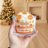 Nouvelles bougies parfumées aux fruits, écologiques, faites à la main, de grande taille (900 g), pour desserts, biscuits et décorations de fêtes